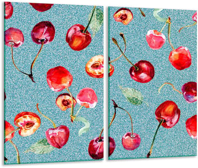 TMK ArtDeko - Glazen Snijplank - 2x 30x52 cm - Inductiekookplaat