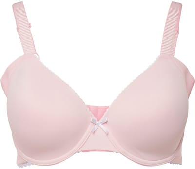 Ulla Popken - Dames - Beugel BH softshell sierrandjes - Babyroze - Maat 95D