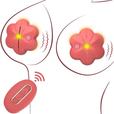 Oneay Seksspeeltjes voor volwassenen, draadloze, op afstand bedienbare, draagbare vibrerende tepelklemmen, 10 krachtige vibratiestanden, seksspeeltjes voor stellen en vrouwen.