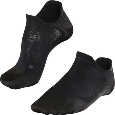 FALKE GO5 Invisible anti-blaar katoen functioneel materiaal golfsokken dames zwart - maat 37-38