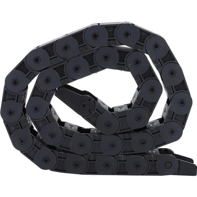 Chaîne Porte-Câbles en Nylon Noir R38 de 1 Mètre pour Fil pour Imprimante 3D Machine CNC 18x25mm