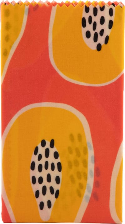 Tu-Untangle Set van 3 Bijenwasdoeken (S/M/L) – Herbruikbare Food Wraps - Papaya