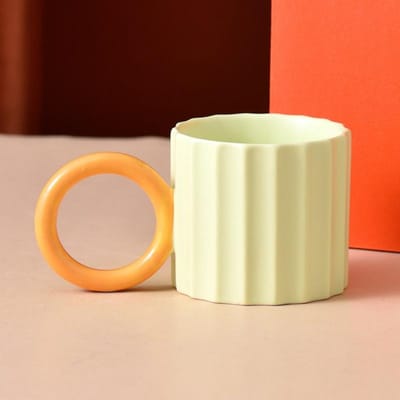 Hoge Waarde Ins Stijl Mok Niche Design Mok Geschenkdoos Creatieve Waterbeker Contrast Koffiekopje 201-300ml