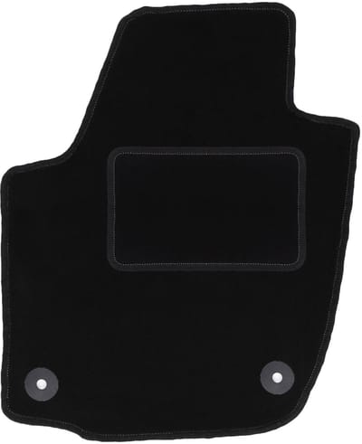 Bestuurdersmat zwart voor: Skoda Rapid liftback, sedan, spaceback, stationwagen (2013-2019)