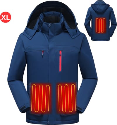 Bovista Elektrische Kleding Warm - Heating Jacket - Jas Met Verwarming - Thermo Jas - Verwarmde Jas - Heren - Maat XL - Marineblauw