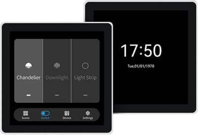 Smart Home Bedieningspaneel - Touchscreen Schakelaar Scènepaneel - Centraal Apparaten Sturen - 4 Inch HD LCD IPS Scherm