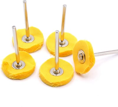 5 stuks Katoenen Polijstschijven 25 mm voor Mini Slijpers en Rotatiegereedschap