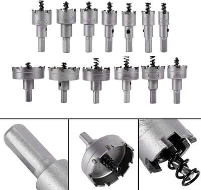 Complete 13-delige gatenzaag set met 16mm-53mm zaagbladen, geschikt voor metaalbewerking, roestvrij staal en duurzame TCT-tips