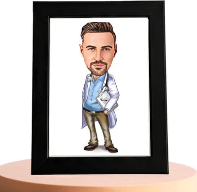 Arts Karikatuur - Karikatuur met Jouw Foto - Cadeau - Verjaardag - Kerst - Kado - Valentijn - Gepersonaliseerd Cadeau