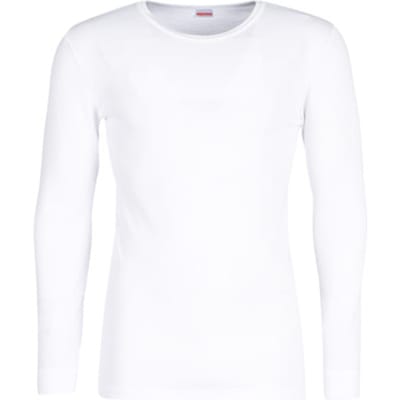 Damart - T-shirt met ronde hals van klassiek gebreide Thermolactyl-stof - Heren - Wit - XXL