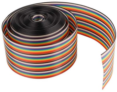 Rainbow Ribbon Cable 1.27mm Pitch 40P - 2m Kleurige Flat Kabel
