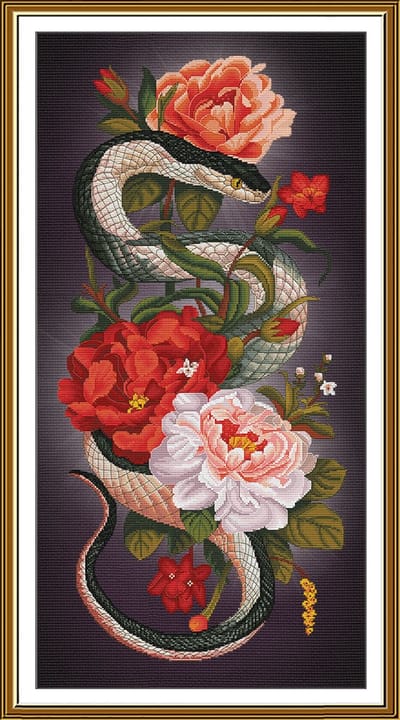 Nova Sloboda Borduurpakket - Symbool van Wijsheid - Bewerkt - 28 x 57 cm