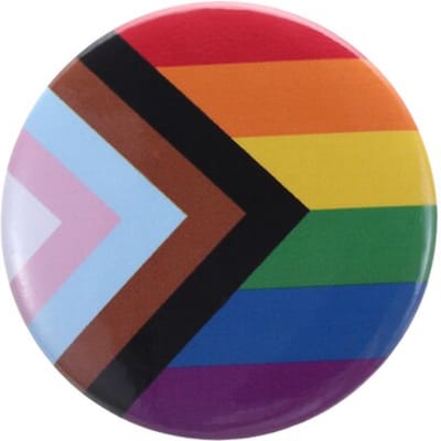 Pride Progress Kledingspeld Rond - Gay Pride LGBTQ+ Pin - 1 stuks