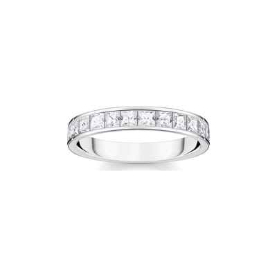 Thomas Sabo Dames Dames ring 925 sterling zilver sterling zilver Zirkonia 0,3 Zilver 32020618
