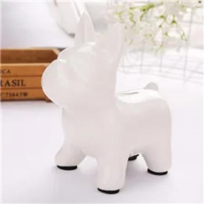 Roze Franse Bulldog Europese Keramische Ambachten Bulldog Spaarpot Woondecoratie Leuke Spaarpot Ornamenten Creatieve Bulldog Spaarpot