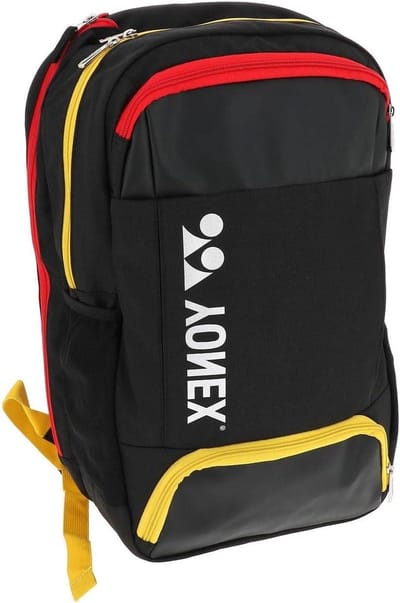 Sport Rugzak - Sporttas - Sportspullen Vervoeren - Speciaal Racket Compartiment - 32 cm breed - Zwart Geel