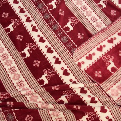 D- Unique Living | Winter plaid 130x160cm rood