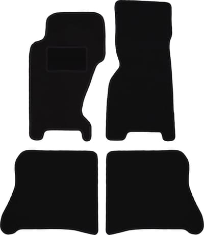 Zwarte velours vloermatten voor: Jeep Grand Cherokee WJ off-road (1998-2004)