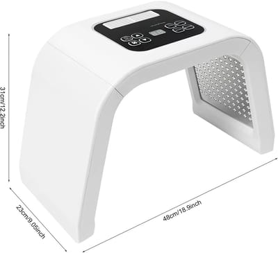 Mura Led Gezichtsmasker - LED-Masker - Huidverzorging - Led Face Mask - Masker - 7 Verschillende Lichtgolven - Timer - Wit