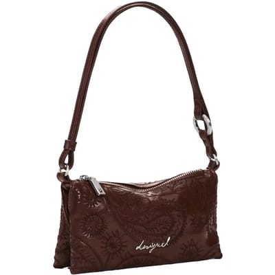 Desigual schoudertas Mone Siroco Dominique Crossbody Bag Camel bruine