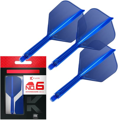 Target K-Flex Blue NO6 - Dart Flights - Intermediate