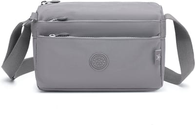 Bagwise® Kleine Schoudertas - Crossbodytas - Dames - (23cm x 16cm x 10cm) 1006 Grijs