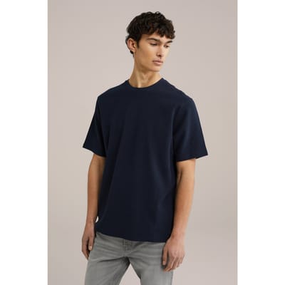 We Fashion T-shirt Navy Blue Maat: XS | Basic T-Shirts Outlet | Heren | Blauw