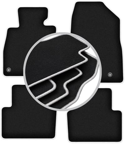 CARLUX-SILVER automatten voor: Mazda 3 III (BM) hatchback, sedan (2013-)