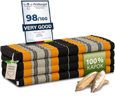 Duurzame klapmatras met kapokvulling - 200x110x8cm - multifunctionele gastenmatras voor tuin en balkon