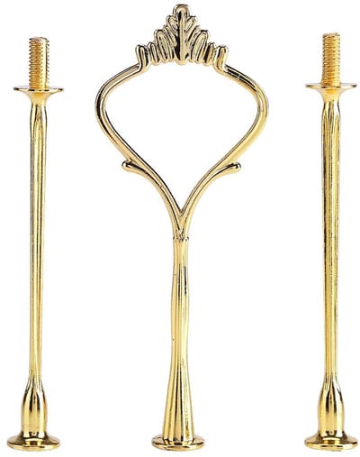 Dailygoods- Taartstandaard 3 Niveaus - Standaard voor Taarten - Bruiloft - Dieren - Decoratie - Verstelbaar en Stevig - Taartplateau