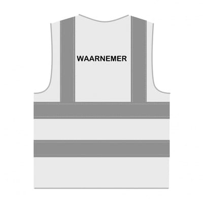 Waarnemer hesje RWS wit