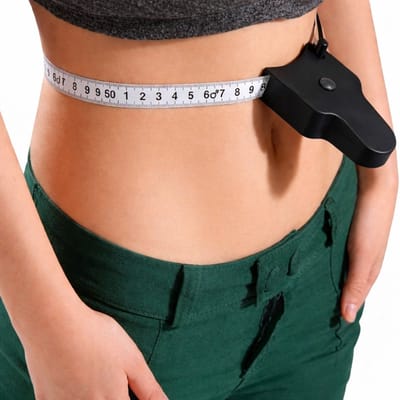 Omtrekmeter I Body Mass Tape I Vetpercentagemeter I Omvang Meetlint I Meetlint Lichaam I 60 Inch & 150 CM I Zwart