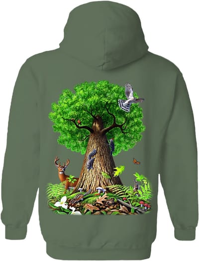 Levensboom Dieren Tree Of Life Animals The Coloured House Hoodie S