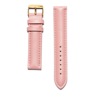 KRAEK Roze Goud - leren bandje - horlogebandje - 18 mm bandje - Met pushpin