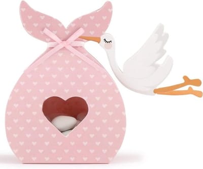 NTHProducts - Geschenkdozen - Feestdecoratie - Milieuvriendelijk - Roze - Dozen voor babyshower - Geschikt voor meisjes - Set van 50