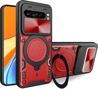 Hoesje geschikt voor Google Pixel 9 / 9 Pro - Techsuit CamGuard Pro Back Cover - Rood
