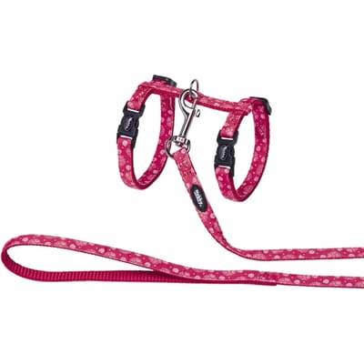 Kattenriemen en -harnassen Nobby Pet Flower Red