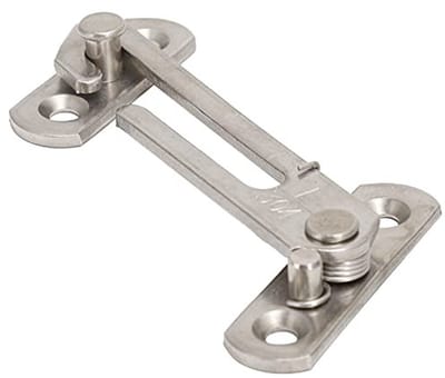 Dailygoods- Raambegrenzer Roestvrij Staal - Veiligheidsslot met Sleutel - 65 Graden Opening - 10x4,5 cm - Stevige Installatie - Geschikt voor Ramen - Raamslot
