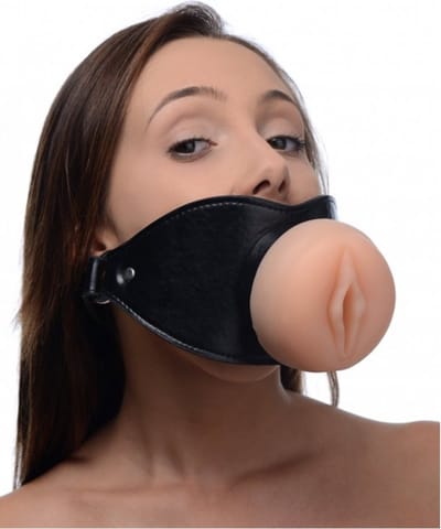Pussy Face Vagina Gag