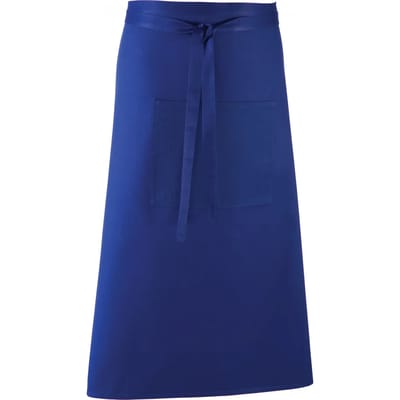 Schort/Tuniek/Werkblouse Unisex One Size Premier Royal Blue 65% Polyester, 35% Katoen