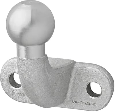 ProPlus Haakse Trekhaakkogel Ø50 mm – Voor aanhanger, caravan en trailer – E-type gekeurd, max. 3500 kg – Zilver