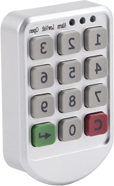 Elektronisch Cijferslot - Digitaal Kastslot - Kasten Beveiligen - Zinklegering met Display - 13 x 7 x 5 cm - Zwart