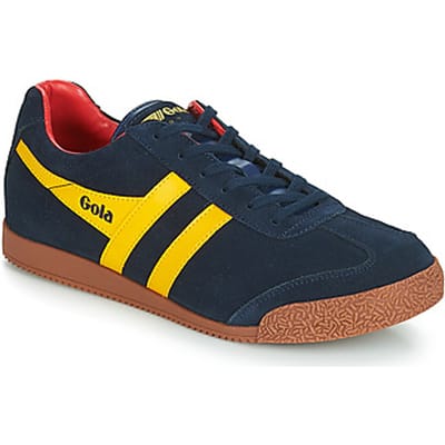 Gola Harrier Suede - Heren Sneaker - Navy-Zon-Rood