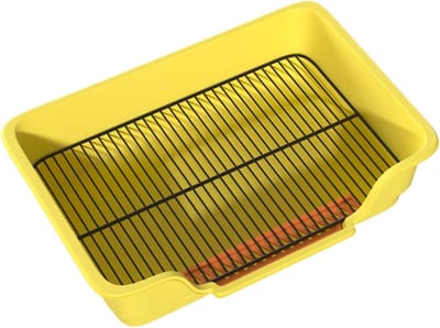 Huisdier training toilet - Puppy potje lade - Zindelijkheidstraining huisdier - Roestvrijstalen rooster - 43 x 28 x 13 cm