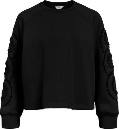Object Objdorina Lo L/s Sweat Top Truien & vesten Dames - Sweater - Hoodie - Vest- Zwart - Maat XS