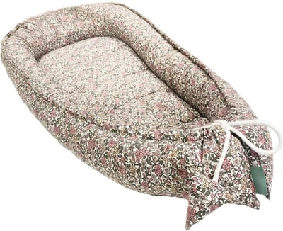 KAD® Babynestje - Babynestje met Handvaten - Tweezijdig Gebruik - Handgemaakt Knus Nestje voor Pasgeborenen - Peony - 50cm x 90cm x 1cm
