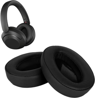Vervangende Oorkussens voor Hoofdtelefoons, Ergonomische Oorkussens met Geluidsisolatie en Zacht Kunstleer (Zwart) voor Optimaal Comfort en Geluidskwaliteit