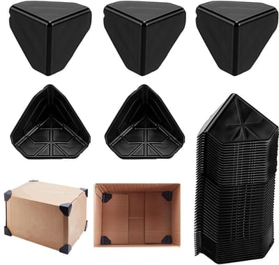 Dailygoods- Hoekbescherming 200 Stuks - PVC Hoekbeschermers - Verzenddozen Bescherming - Verpakkingsrandbescherming - Duurzaam - Flexibel - Verpakkingsbescherming