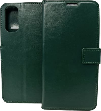 Portemonnee Book Case Hoesje Geschikt voor: Oppo Reno 4 5G - groen
