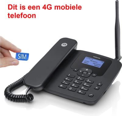 4G Bureau-telefoon - geen vaste lijn nodig - bellen via 4G mobiel netwerk - 410
